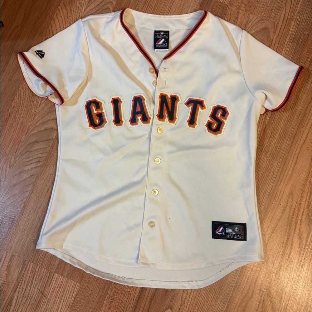 Giants Button Down Jersey/Shirt Size M